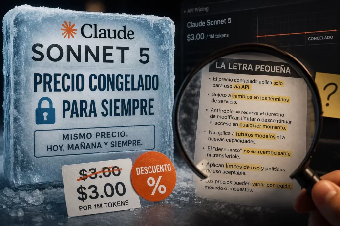 Anthropic congela para siempre el precio de Claude Sonnet 5