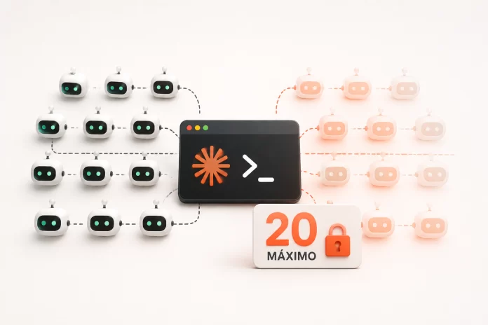 claude-code-limite-subagentes-concurrentes Claude Code limita a 20 los subagentes concurrentes