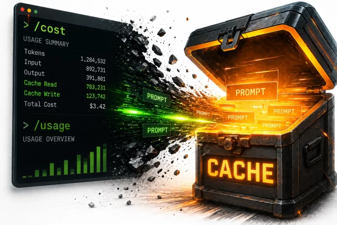 Claude Code muestra la caché de prompts Claude Code muestra la caché de prompts