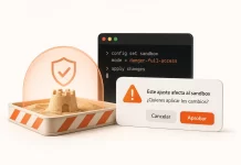 Claude Code exige aprobar los ajustes que tocan el sandbox Claude Code exige aprobar los ajustes que tocan el sandbox