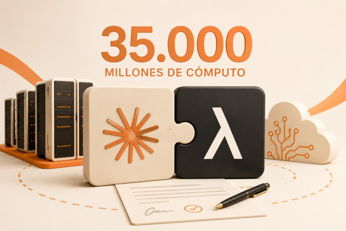 Anthropic firma 35.000 millones de cómputo con Lambda