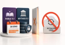 Retención de datos en Claude: Fable 5.1 obliga a 30 días Retención de datos en Claude: Fable 5.1